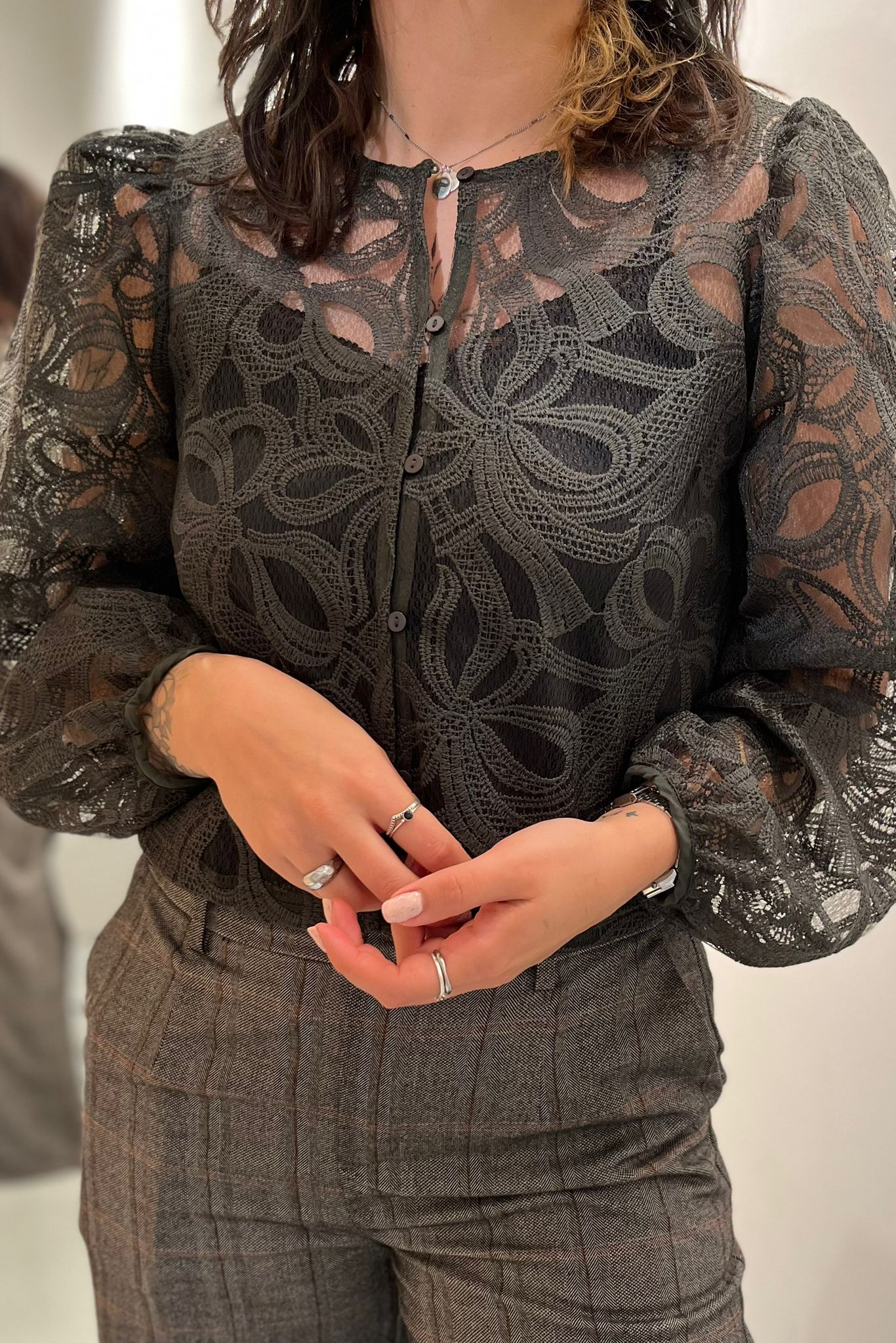 OBJROSE Shirt - Kambaba